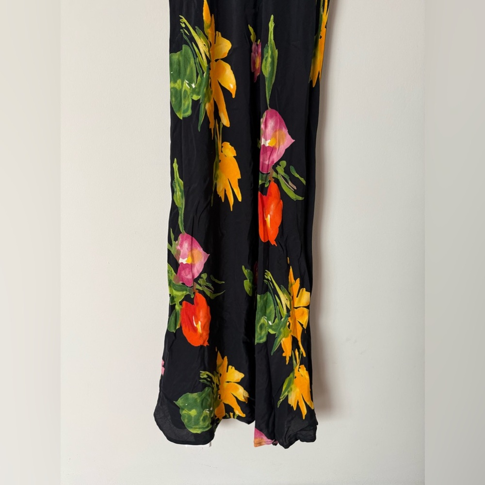 Vibrant Floral Carole Little Vintage 90s Maxi Made In USA - Picture 4 of 5